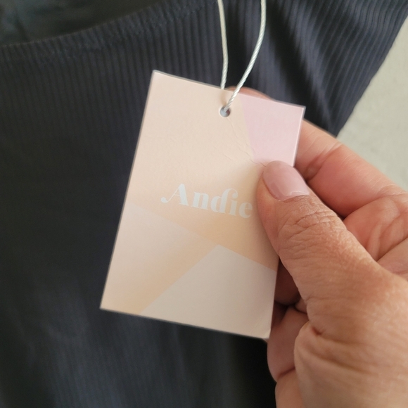 ANDIE Swim, The Amalfi One Piece, Ribbed Black, Size XS - Picture 6 of 10